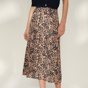 Wilfred | Leopard Midi Skirt